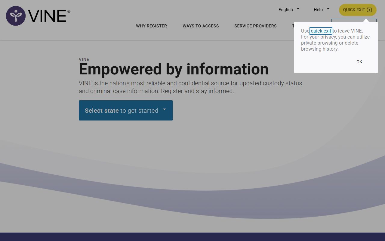 Gwinnett County released inmates VINELink victim notification portal